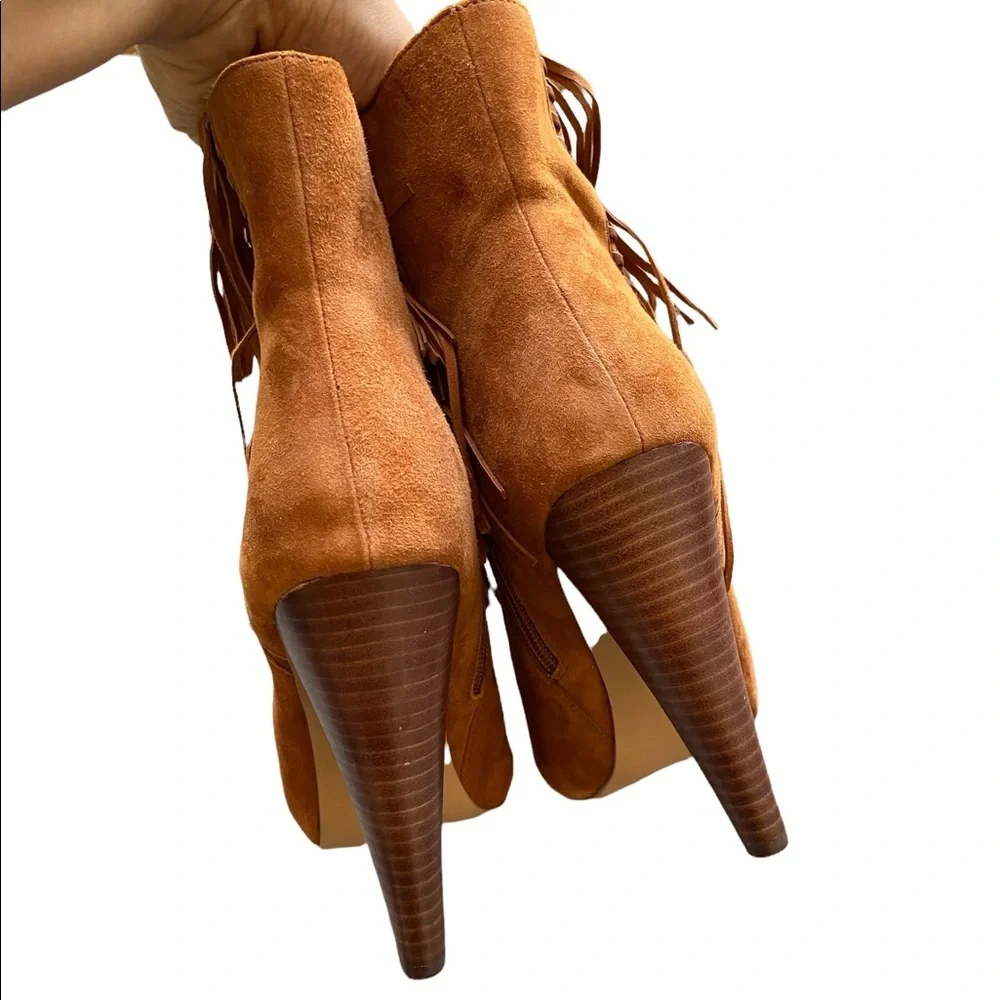 Steve Madden Myrakle Fringed Pointed Toe Boots